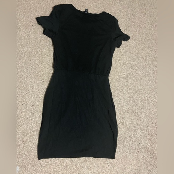 Express Black tie waist short sleeve dress size XS - Picture 5 of 7